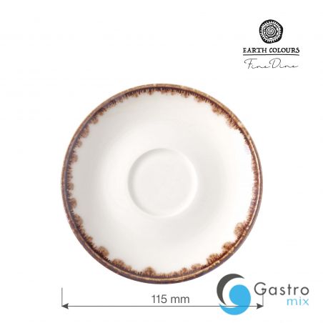 Spodek do espresso Vanilla 115 mm | 781265 FINE DINE 