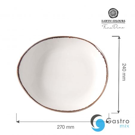 Talerz prezentacyjny Vanilla 270x240 mm | 781623 FINE DINE 