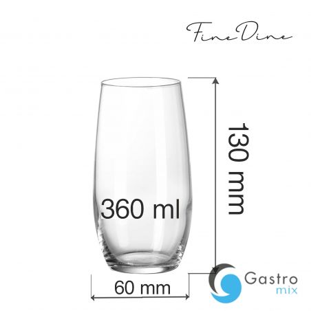 Szklanka 360ml wysoka Cantare| 781944 FINE DINE 