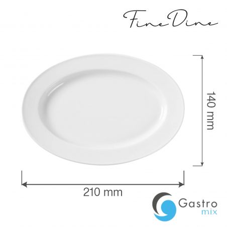 Półmisek owalny Bianco 210x140 mm | 799277 FINE DINE 
