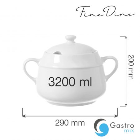 Waza na zupę Bianco 3200 ml | 799345 FINE DINE 