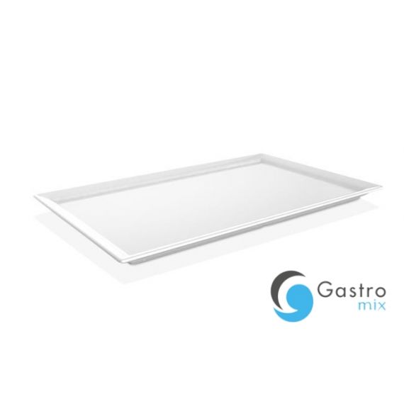 Taca GN 1/4 z melaminy, biała | 870761 FINE DINE 