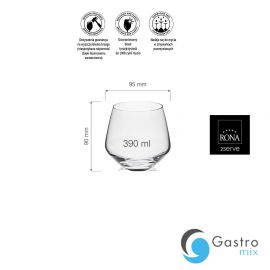  Szklanka 390ml niska Martina| 42201600 FINE DINE