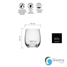  Szklanka 360 ml do whisky Lunar | 42331600 FINE DINE