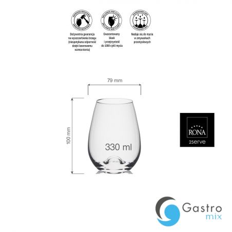 Szklanka 330ml Wine Solution| 42450200 FINE DINE 
