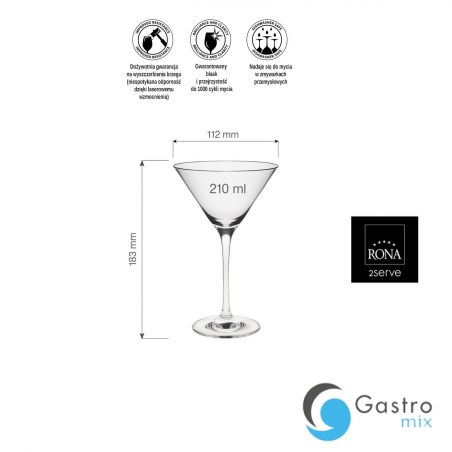 Kieliszek 210ml do martini Edition| 60062800 FINE DINE 