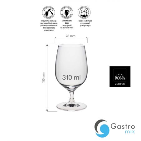 Kieliszek/pokal 310ml  do wody Edition| 60501100 FINE DINE 