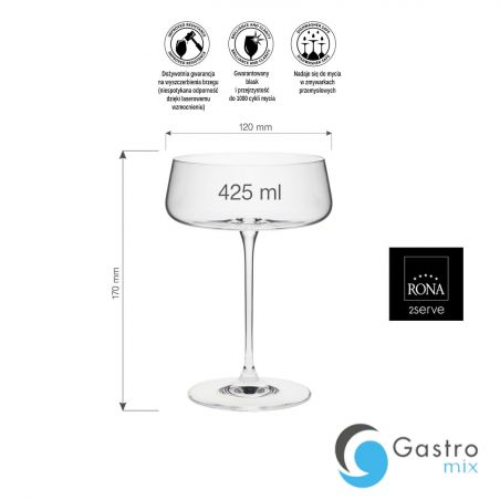 Kieliszek/czarka 425ml do szampana Mode| 70480800 fine dine 