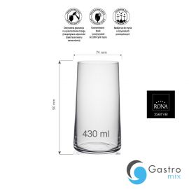  Szklanka wysoka 430ml Mode| 70481220 FINE DINE