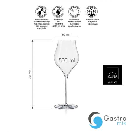 Kieliszek 500ml do win musujących Linea Umana|  72873900 FINE DINE 