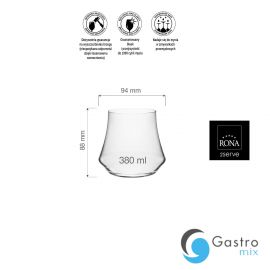  Szklanka 380ml niska Eclipse| 84111600 FINE DINE