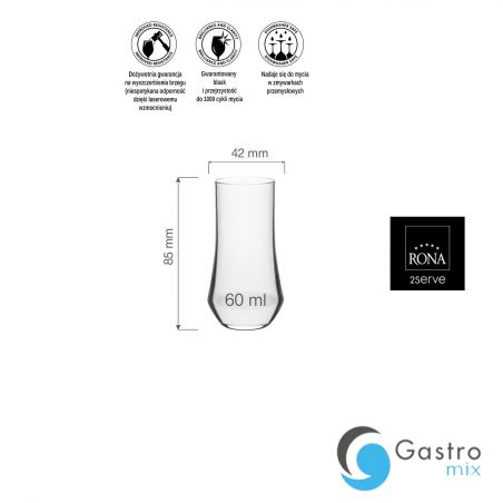 Kieliszek 60ml shot Eclipse| 84112000 FINE DINE 