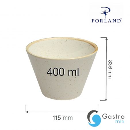 Miska stożkowa Sand 400 ml | 04ALM001438 FINE DINE 