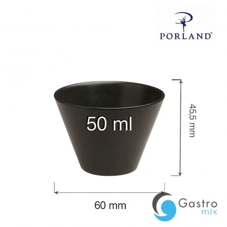 Miska stożkowa Coal 50 ml | 04ALM001525 FINE DINE 