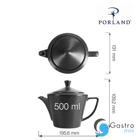 Dzbanek do herbaty Coal 500 ml | 04ALM001532 FINE DINE 