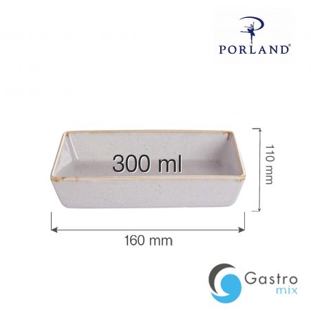 Naczynie do przystawek Ashen 160x110 mm | 04ALM002051 FINE DINE 