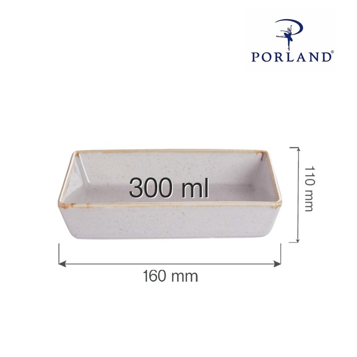 Naczynie do przystawek Ashen 160x110 mm | 04ALM002051 FINE DINE