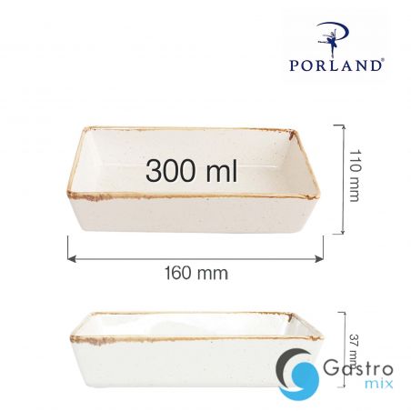 Naczynie do przystawek Sand 160x110 mm | 04ALM002052 FINE DINE 