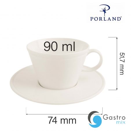 Filiżanka do espresso elegancka Line 90 ml | 04ALM002266 FINE DINE 