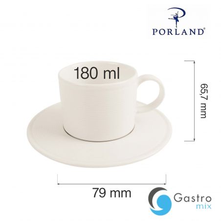 Filiżanka sztaplowana Line 180 ml | 04ALM002285 FINE DINE 