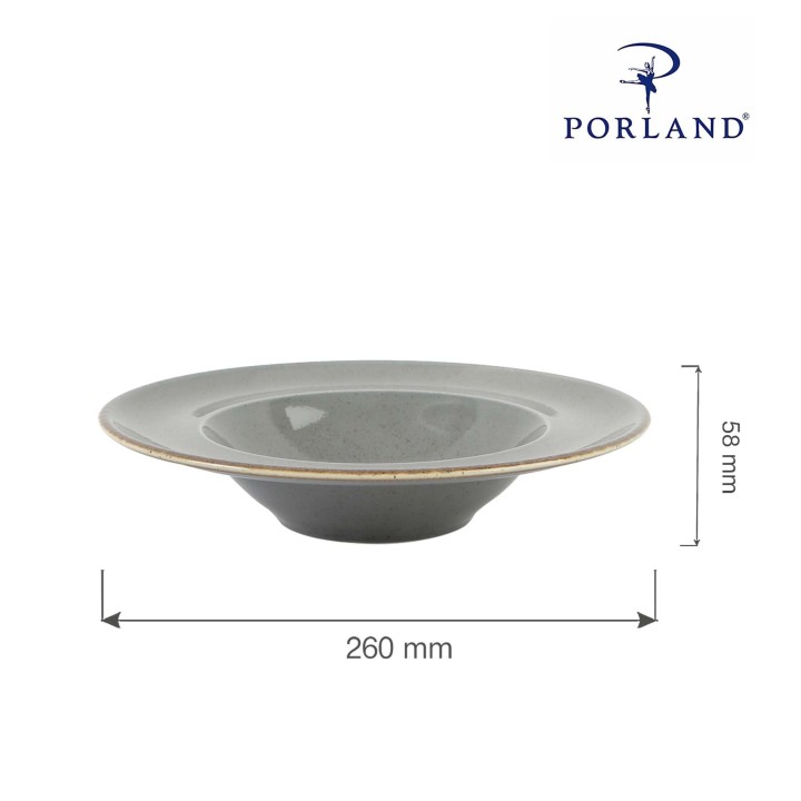 Talerz do pasty Stone 260 mm | 04ALM002472 FINE DINE