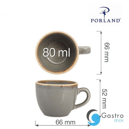 Filiżanka elegancka do espresso Stone 80 ml | 04ALM002499 FINE DINE 