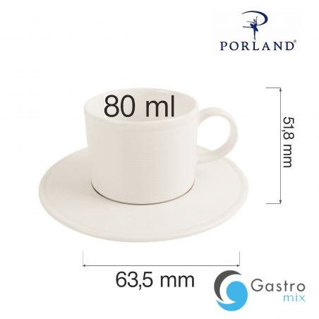 Filiżanka sztaplowana Line 80 ml | 04ALM002559 FINE DINE 