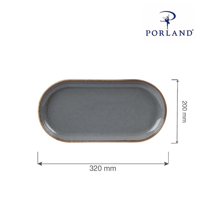 Półmisek owalny Stone 320x200 mm | 04ALM002561 FINE DINE