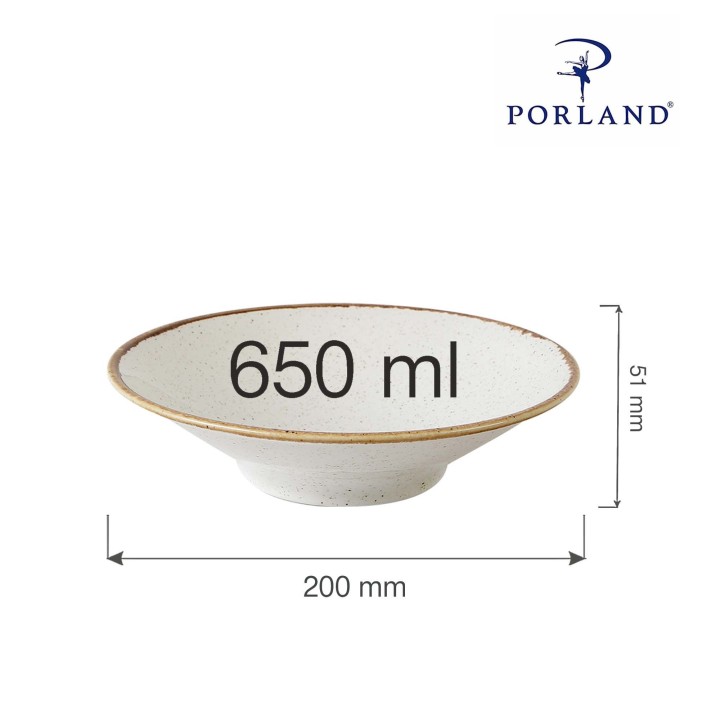 Talerz głęboki Sand 200 mm | 04ALM002763 FINE DINE