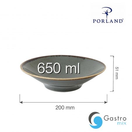 Talerz głęboki Stone 200 mm | 04ALM002765 FINE DINE 