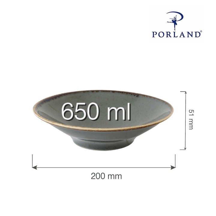 Talerz głęboki Stone 200 mm | 04ALM002765 FINE DINE
