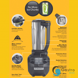  Blender barmański HBB 255 Rio z dzbankiem ze stali | HBB255S-CE fine dine