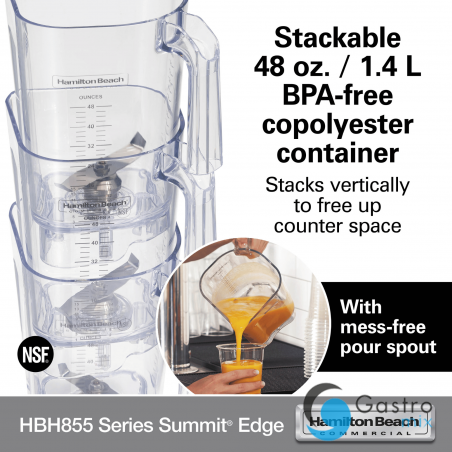 Blender specjalistyczny HBH855-CE Summit® Edge, Hamilton Beach Commercial | HBH855-CE fine dine 