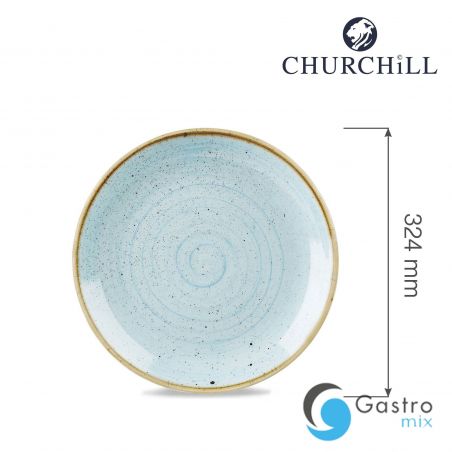 Talerz płytki Stonecast Duck Egg Blue 324 mm | SDESEV121 FINE DINE 