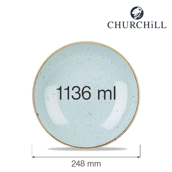 Miska coupe Stonecast Duck Egg Blue 1136 ml | SDESEVB91 FINE DINE