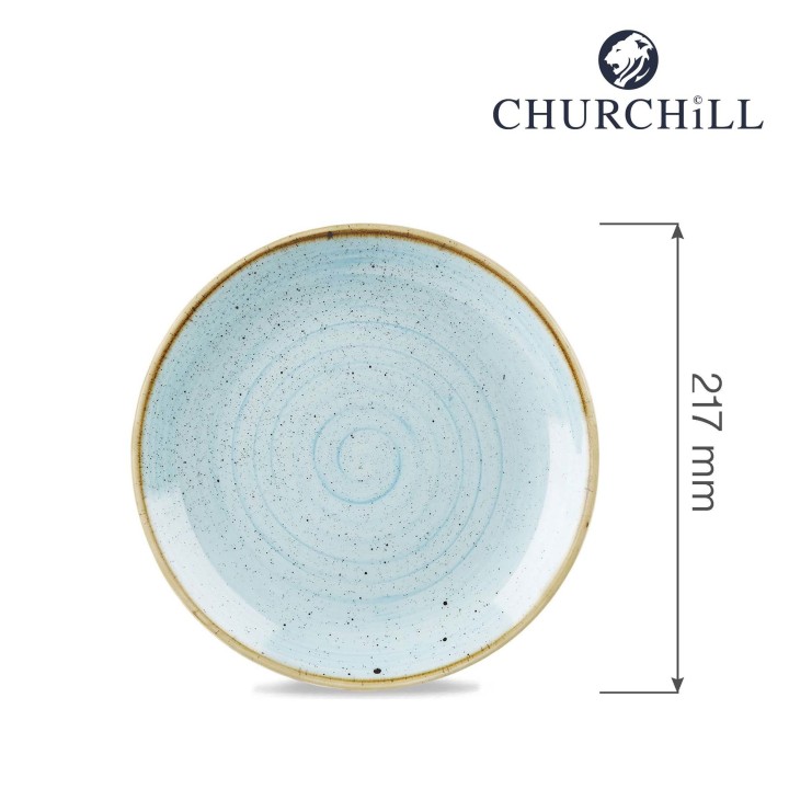Talerz płytki Stonecast Duck Egg Blue 217 mm | SDESEVP81 FINE DINE