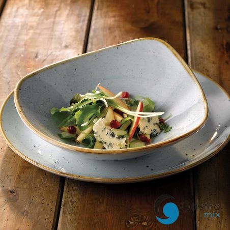 Talerz płytki o organicznym kształcie Stonecast Duck Egg Blu 264 mm | SDESOG101 FINE DINE 