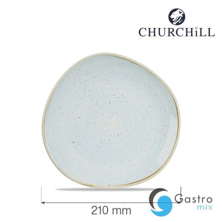 Talerz płytki o organicznym kształcie Stonecast Duck Egg Blu 210 mm | SDESOG81 FINE DINE 