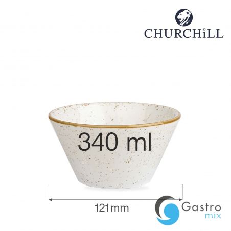 Miska konikalna 340 ml Stonecast Barley White | SWHSZE121 FINE DINE 
