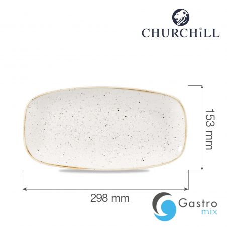 Talerz prostokątny 298x153 mm Barley White  | SWHSXO111 FINE DINE 