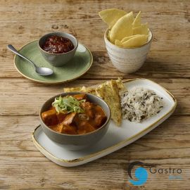  Talerz prostokątny 298x153 mm Barley White  | SWHSXO111 FINE DINE