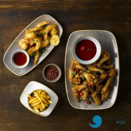  Talerz prostokątny 298x153 mm Barley White  | SWHSXO111 FINE DINE