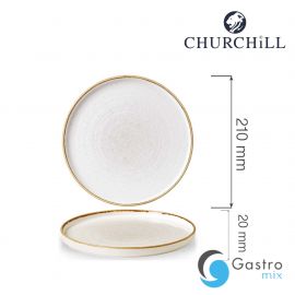  Talerz płytki z rantem 210 mm Stonecast Barley White  | SWHSWP211 FINE DINE