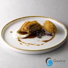  Talerz płytki z rantem 210 mm Stonecast Barley White  | SWHSWP211 FINE DINE