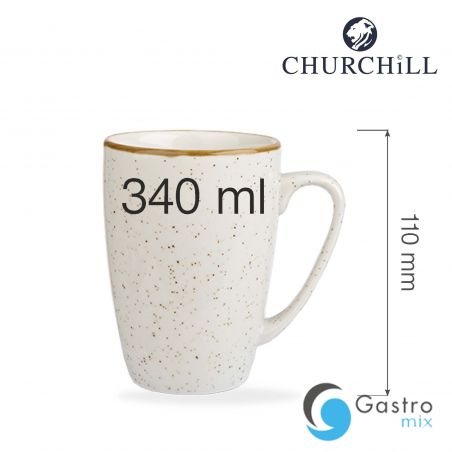 Kubek Stonecast Barley White 340 ml | SWHSVM121 FINE DINE 