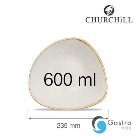 Miska trójkątna 235 mm Stonecast Barley White | SWHSTRB91 FINE DINE 