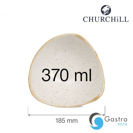 Miska trójkątna 185 mm Stonecast Barley White  | SWHSTRB71 FINE DINE 