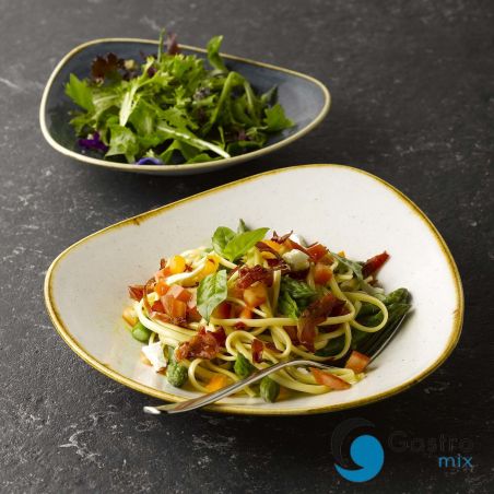 Miska trójkątna 185 mm Stonecast Barley White  | SWHSTRB71 FINE DINE 