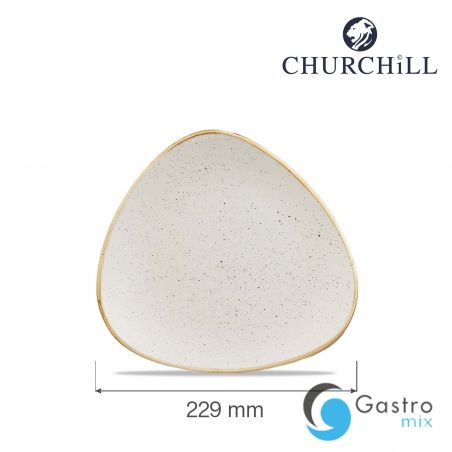 Talerz trójkątny 229 mm Stonecast Barley White  | SWHSTR91 FINE DINE 