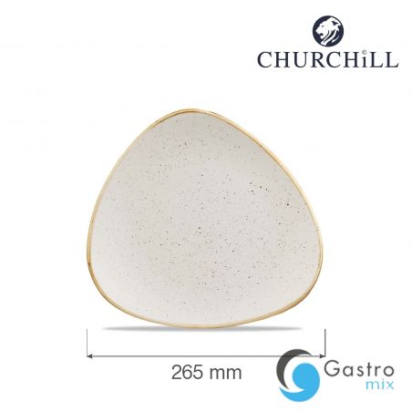 Talerz trójkątny 265 mm Stonecast Barley White | SWHSTR101 FINE DINE 